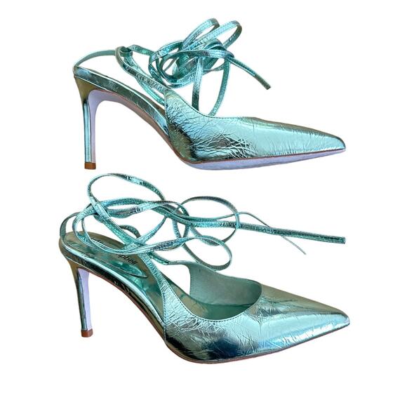 Jeffrey Campbell - Caia Pump in Mint Metallic Green - Picture 2 of 6